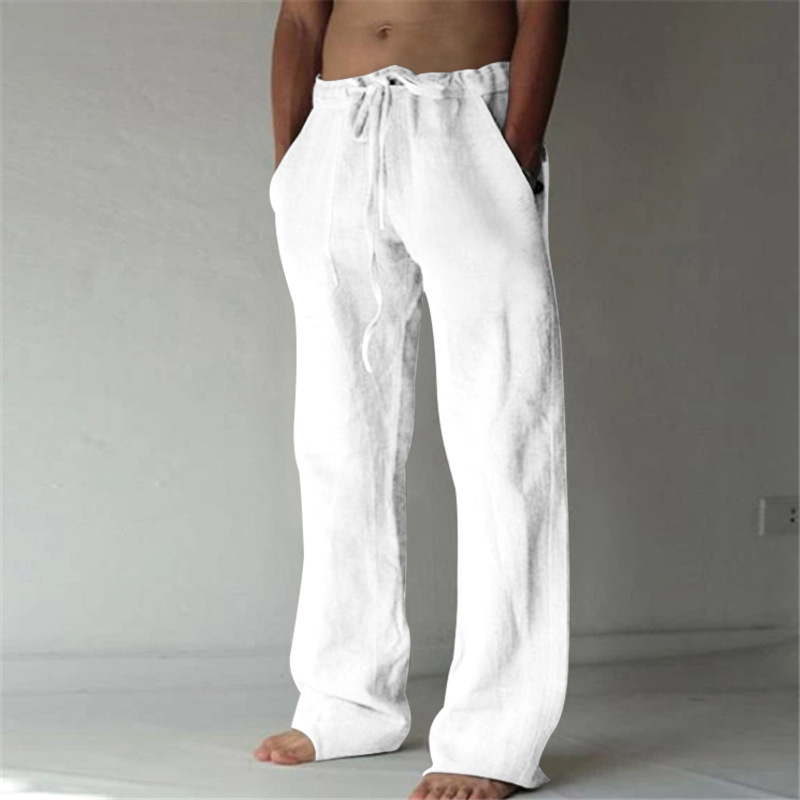 Golf Equipment Drawing - Men's Cotton Long Pants Summer Solid