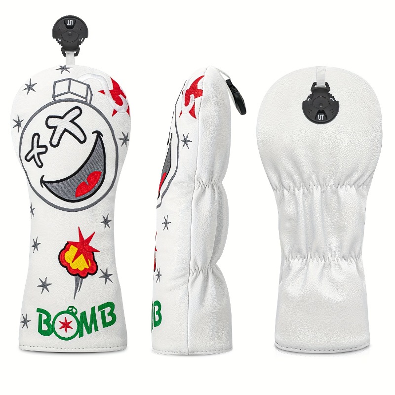 Golf Club Head Cover - White,  - Golf Equipment Rack 评论和价格