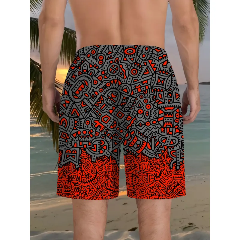 Men's 3D Geometric Print Beach - Golf Equipment Drawing 评论和价格