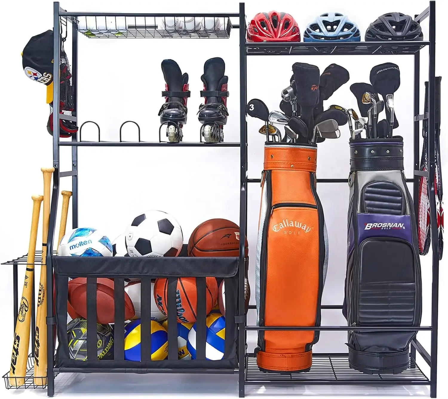 Garage Sports Equipment Organi - Golf Equipment Garage Organizer 评论和价格