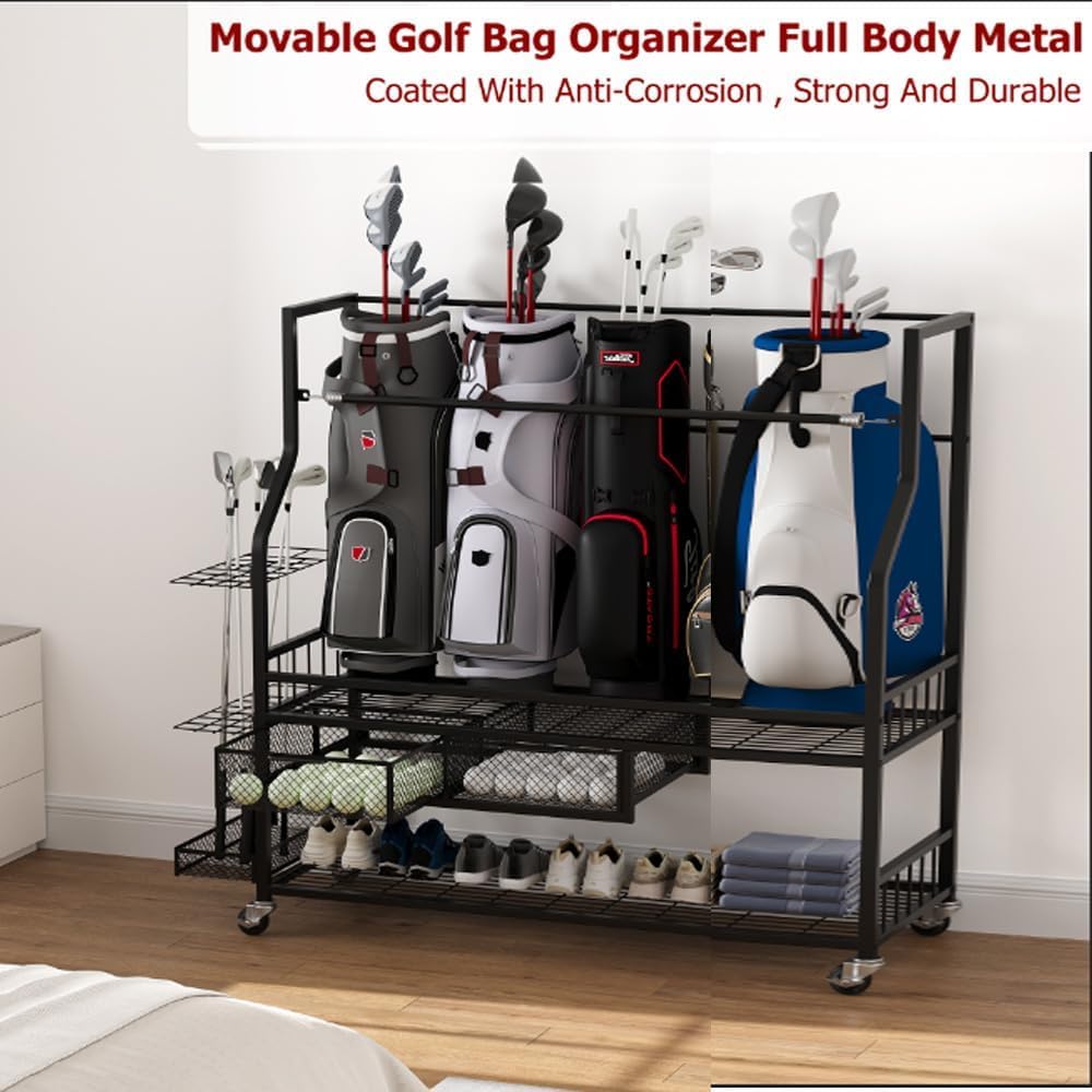 Golf Bag Storage Garage Organi - Golf Equipment Garage Organizer 评论和价格